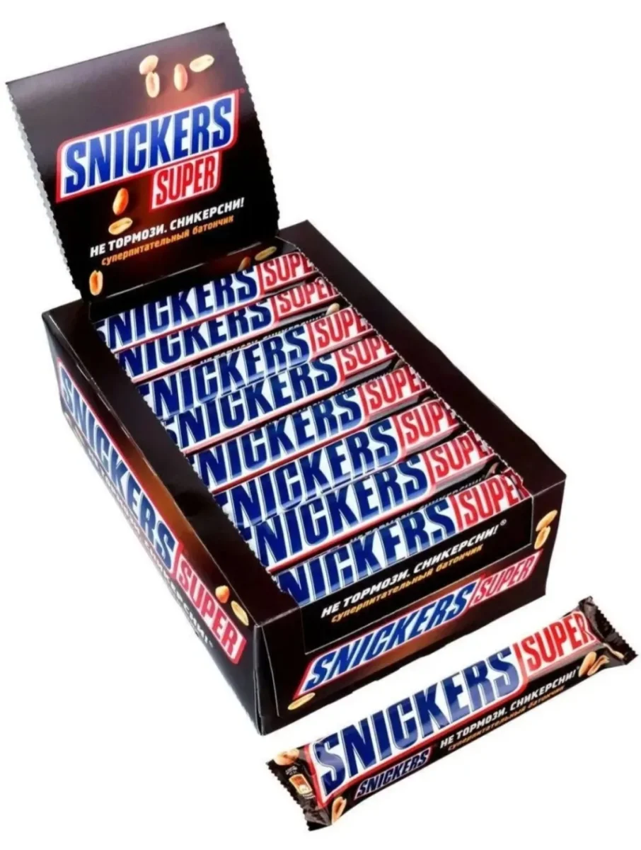 Батончик Snickers super 80гр м/у