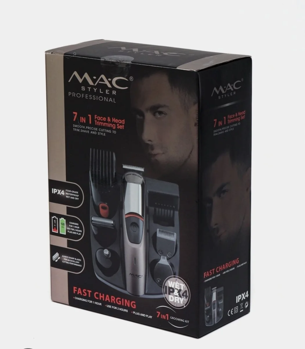 MAC STYLER Professional Триммер 7-в-1 Face & Head Trimming Set
