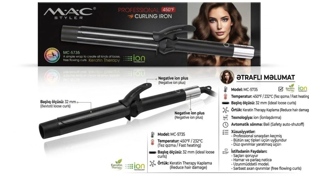 MAC STYLER МС-5735 Профессиональная плойка для волос