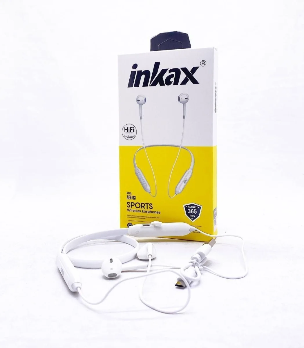 Inkax АЕН03 Беспроводные наушники Белый цвет