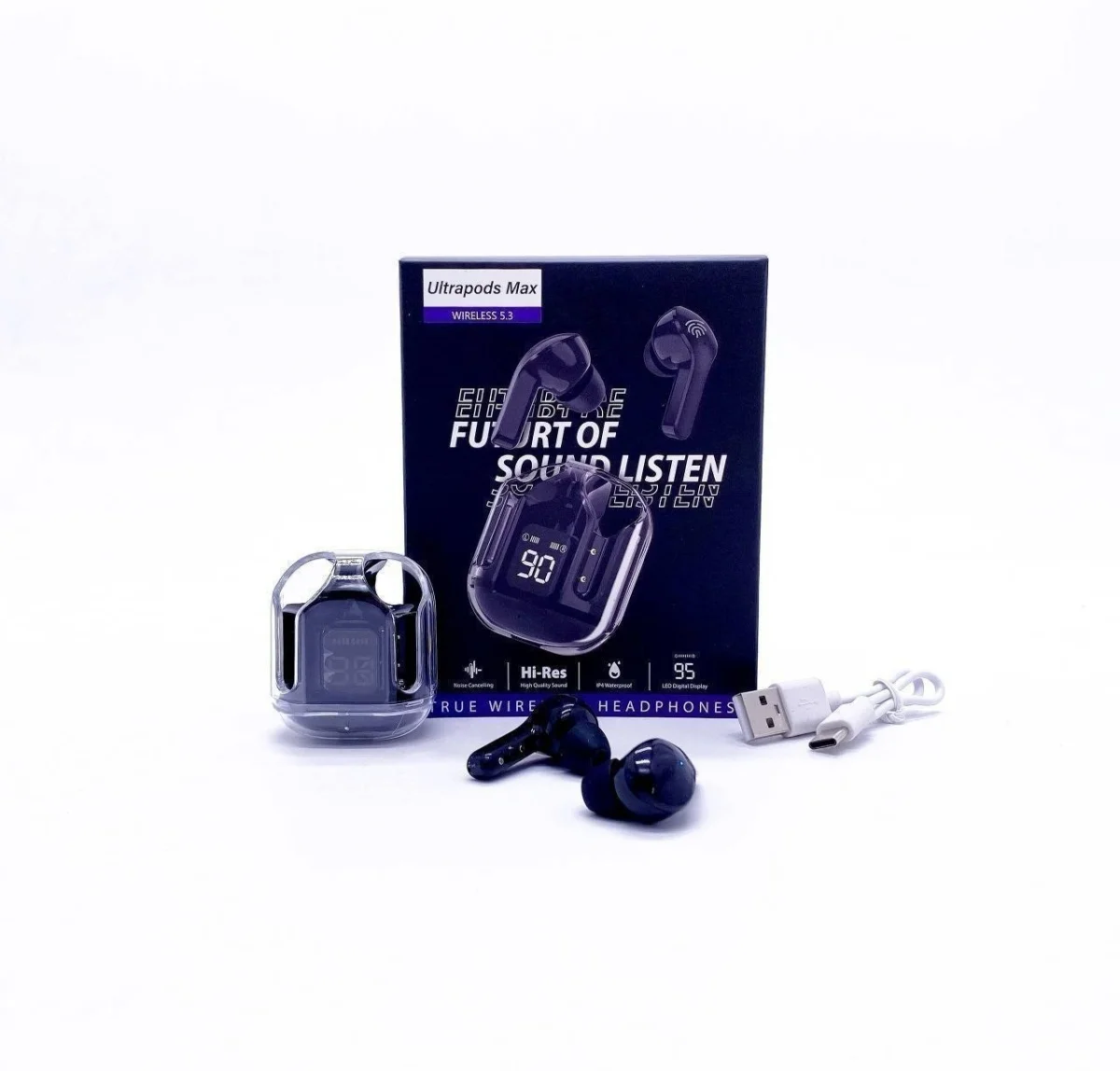 Earbuds Ultrapods Max Black Беспроводные наушники