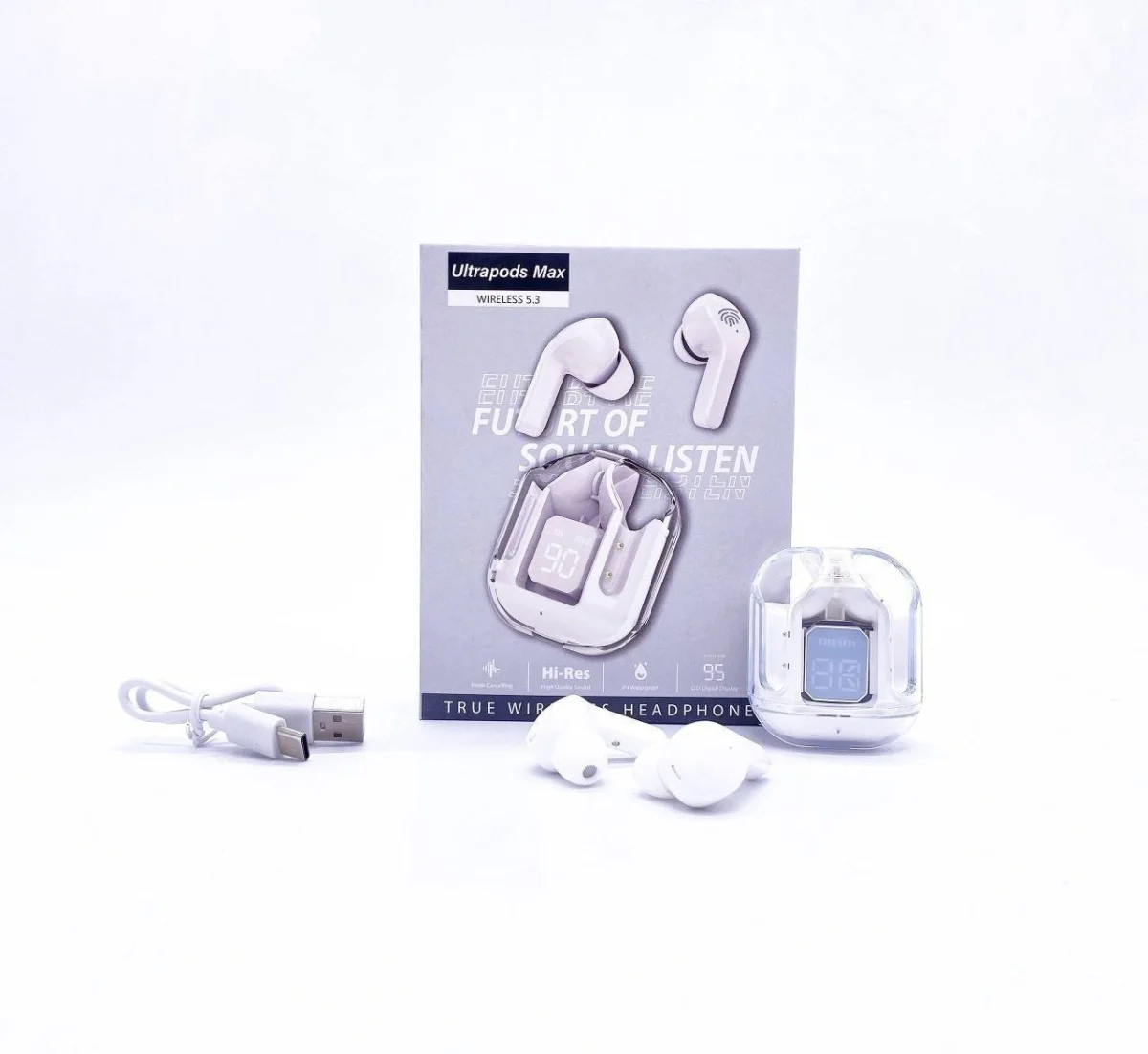 Earbuds Ultrapods Max White Беспроводные наушники