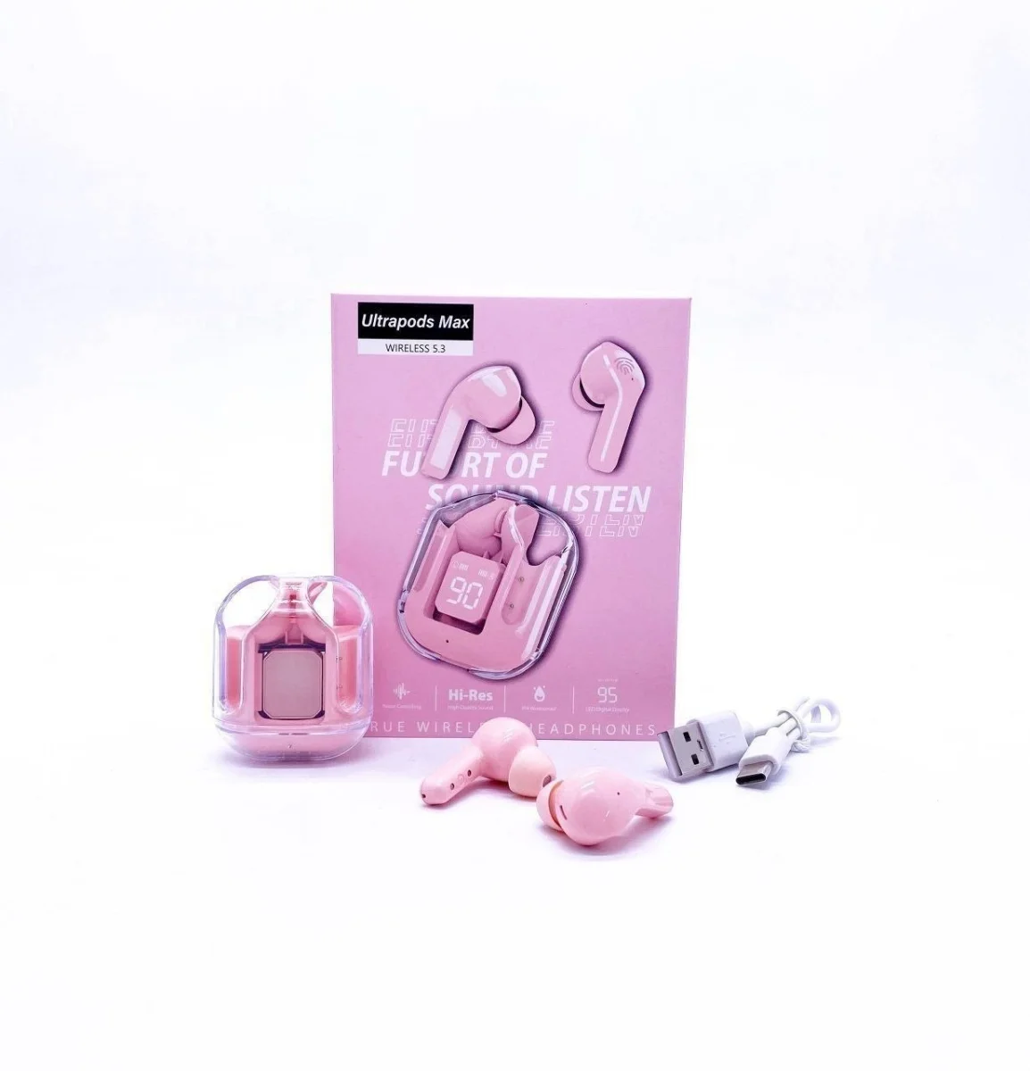 Earbuds Ultrapods Max Pink Беспроводные наушники